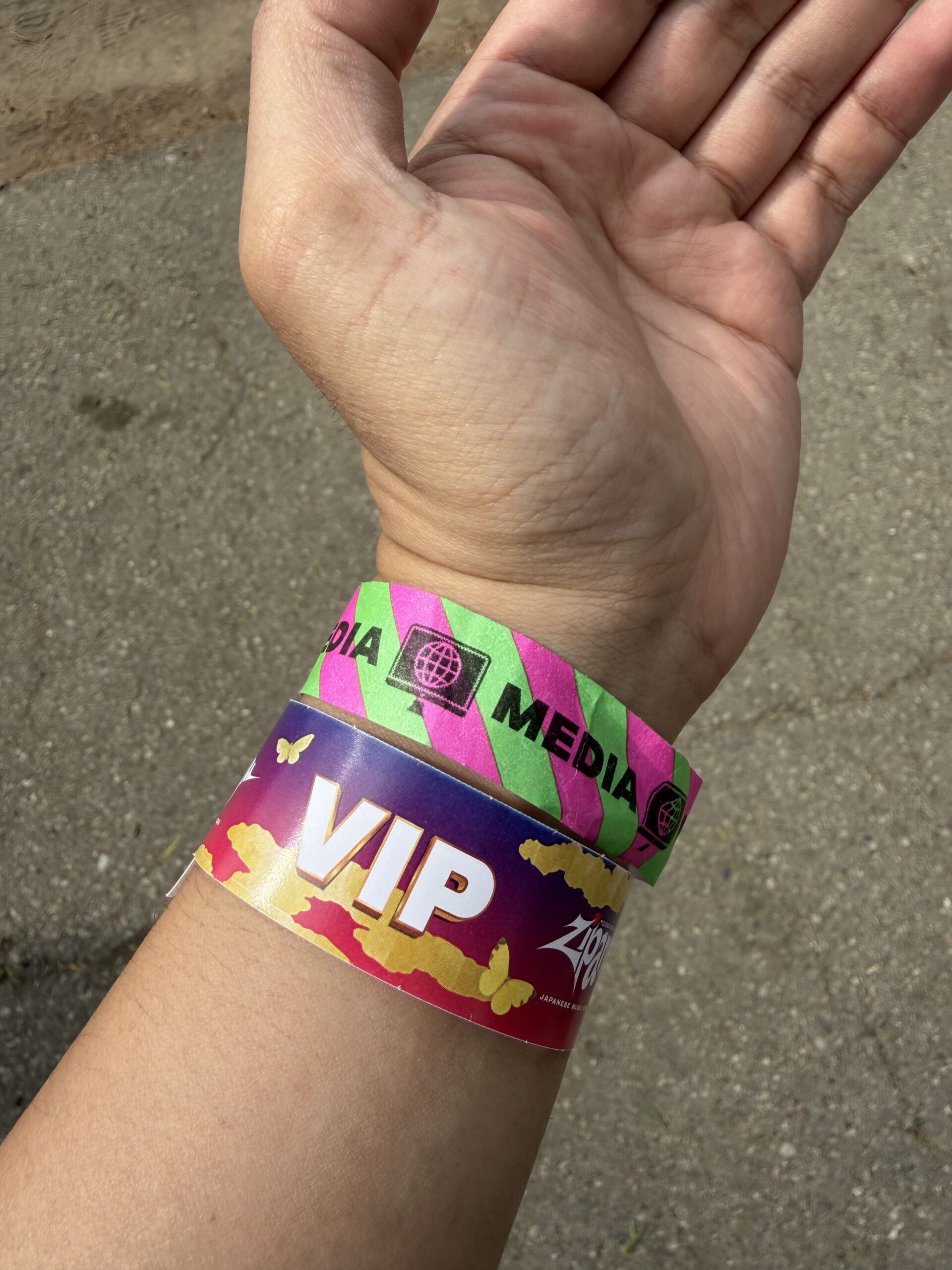 VIP and media credentials from Zipangu